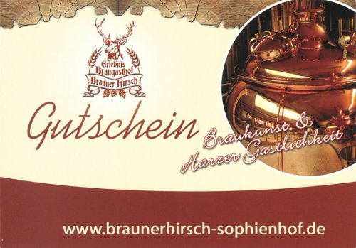 Gutschein vom Braunen Hirsch